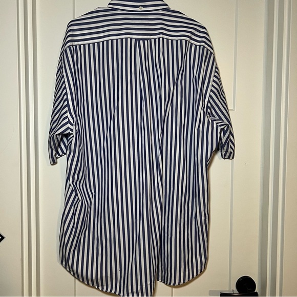 Faconnable Men's Button Down-Color Stripe Collared Shirt Cotton XLarge Casual - Picture 7 of 10